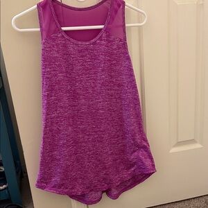 Ari Purple Sleeveless  racerback Athletic Top
